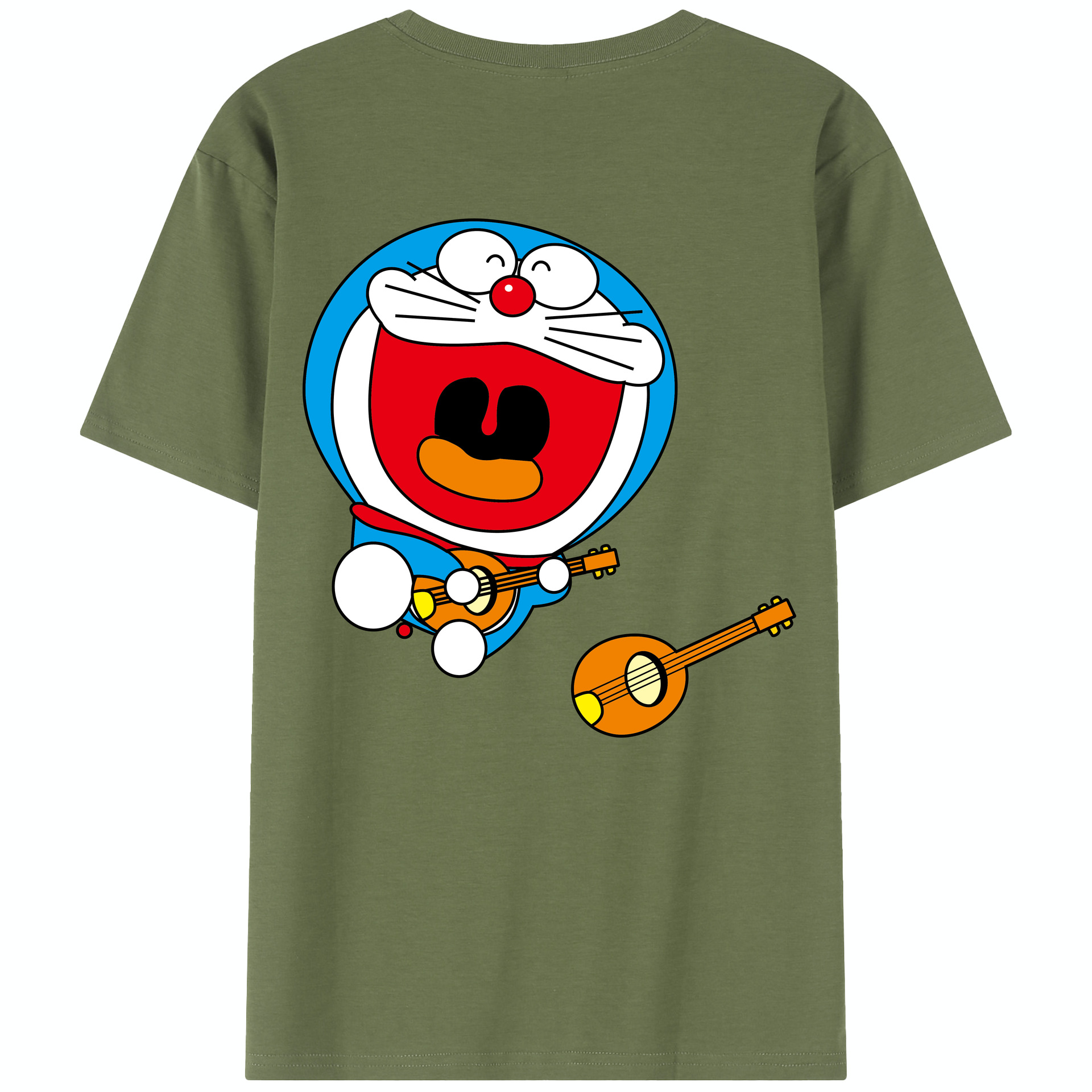 （画像用） ドラえもん Doraemon 綿100％半袖Tシャツ（背面プリント）